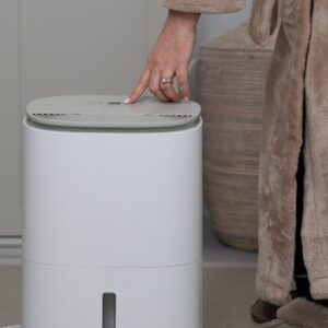 NEW MeacoDry Arete One 10-12L Warm Pebble Bedroom Portait